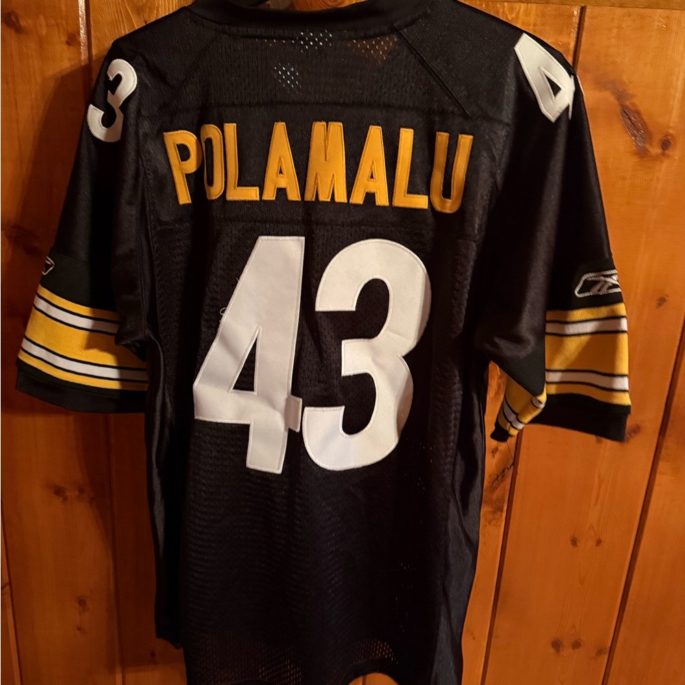 Pittsburgh Steelers Troy Polamalu football jersey